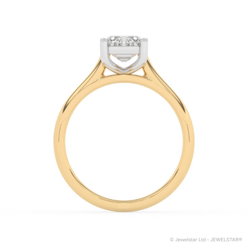 R-88200-AD-Y  2.00ct D/VS2 Emerald Cut Lab Diamond Solitaire Ring (IGI Report Included)