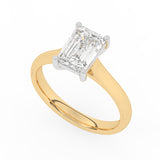 R-88200-AD-Y  2.00ct D/VS2 Emerald Cut Lab Diamond Solitaire Ring (IGI Report Included)