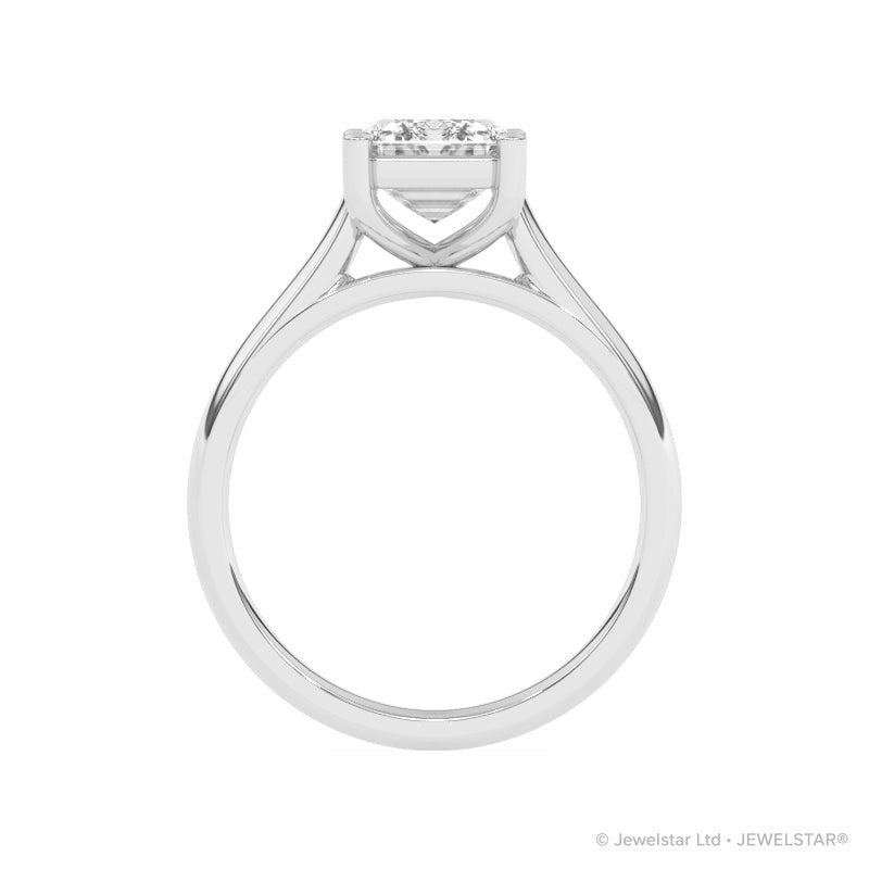 R-88300-AD-W  3.00ct D/VS2 Emerald Cut Lab Diamond Solitaire Ring (IGI Report Included)