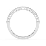 R-88510-AD-W  1.00ct Lab Diamond Fifteen Stone Half Eternity Ring (EGL Report Included)