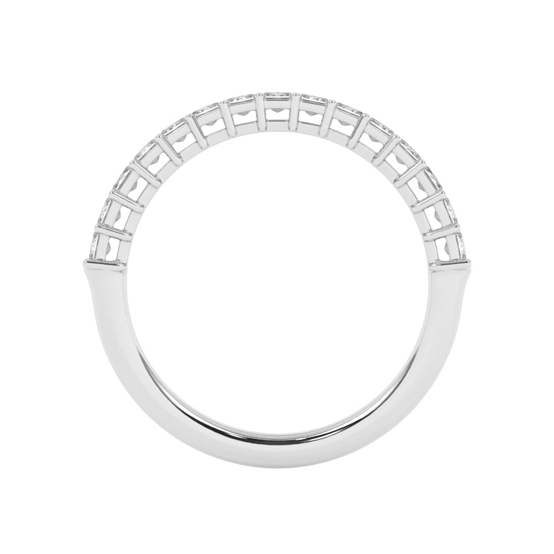 R-88510-AD-W  1.00ct Lab Diamond Fifteen Stone Half Eternity Ring