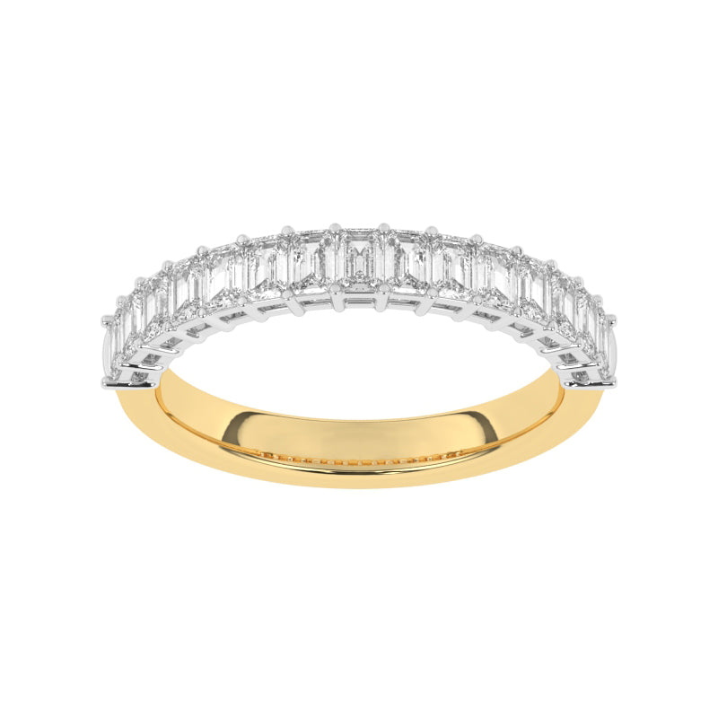 R-88510-AD-Y  1.00ct Lab Diamond Fifteen Stone Half Eternity Ring