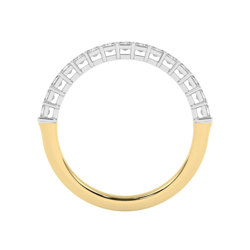 R-88510-AD-Y  1.00ct Lab Diamond Fifteen Stone Half Eternity Ring