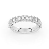 R-88515-AD-W  1.50ct Lab Diamond Thirteen Stone Half Eternity Ring (EGL Report Included)