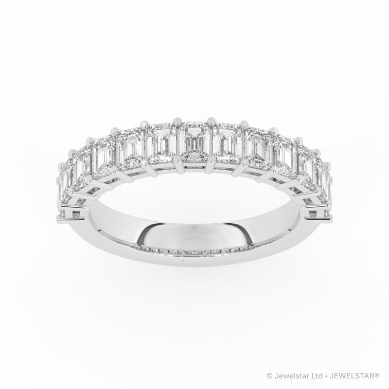 R-88515-AD-W  1.50ct Lab Diamond Thirteen Stone Half Eternity Ring