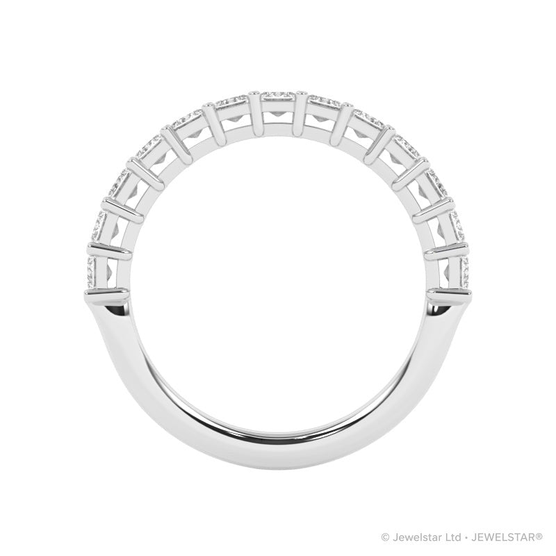 R-88515-AD-W  1.50ct Lab Diamond Thirteen Stone Half Eternity Ring