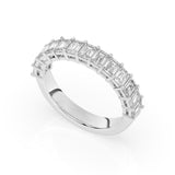 R-88515-AD-W  1.50ct Lab Diamond Thirteen Stone Half Eternity Ring (EGL Report Included)
