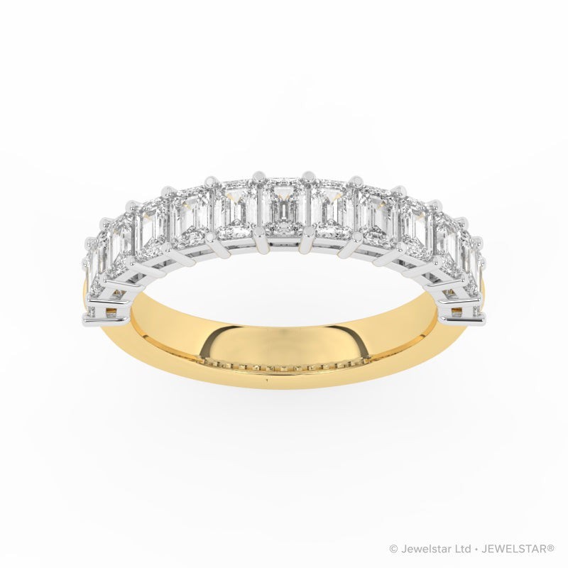 R-88515-AD-Y  1.50ct Lab Diamond Thirteen Stone Half Eternity Ring