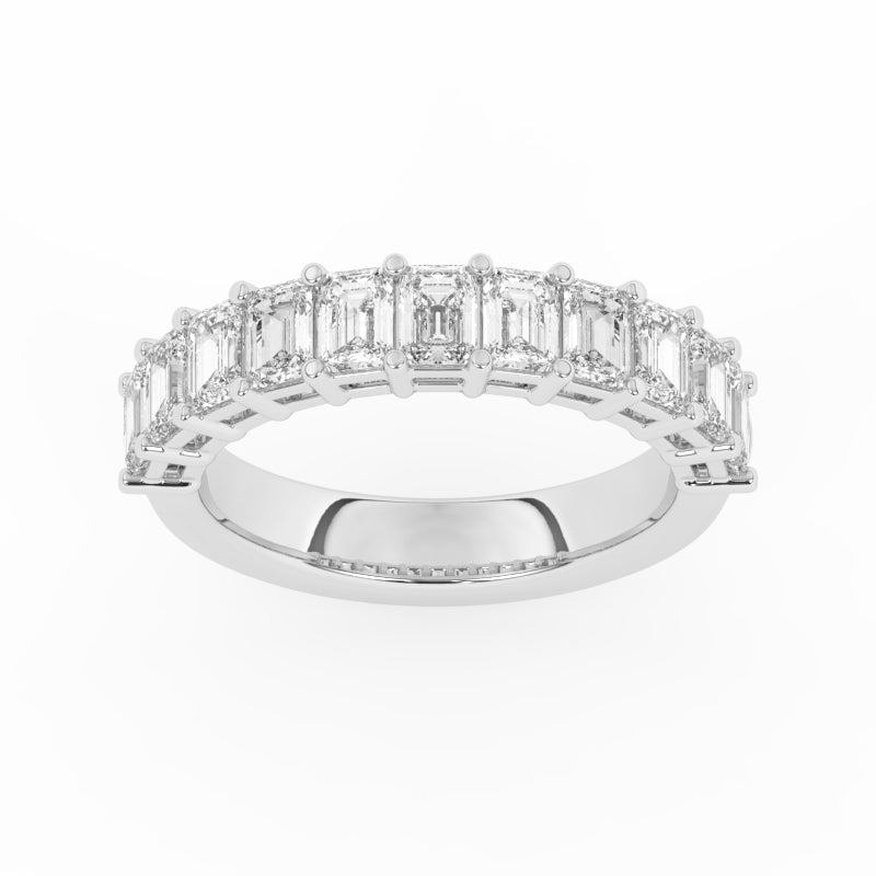 R-88520-AD-W  2.00ct Lab Diamond Eleven Stone Half Eternity Ring