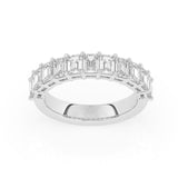 R-88520-AD-W  2.00ct Lab Diamond Eleven Stone Half Eternity Ring (EGL Report Included)