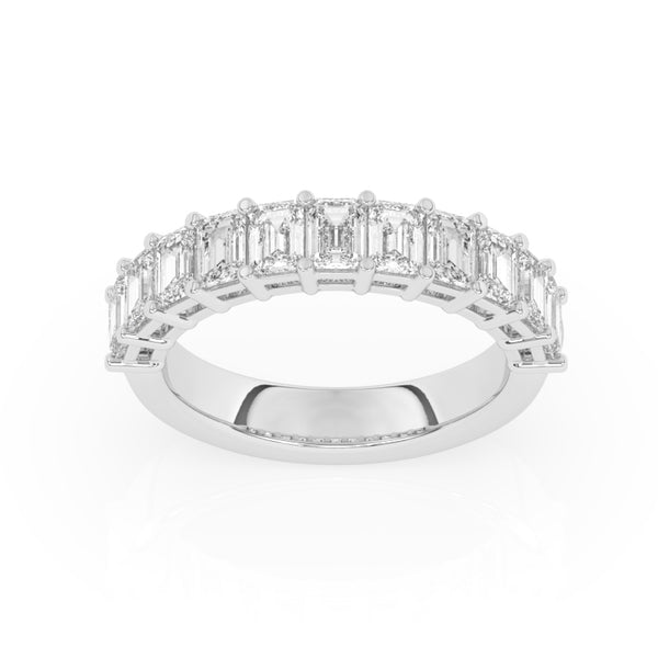 R-88520-AD-W  2.00ct Lab Diamond Eleven Stone Half Eternity Ring (EGL Report Included)