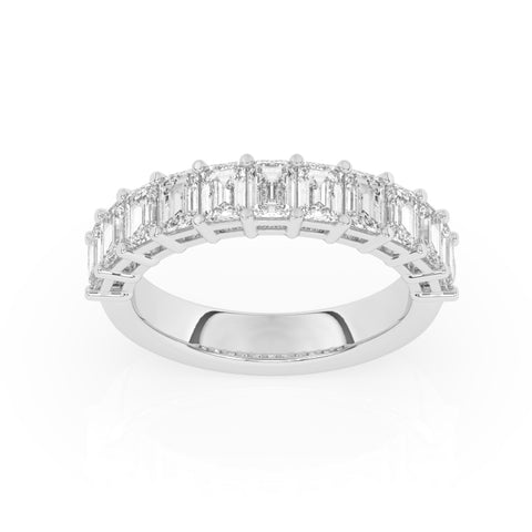 R-88520-AD-W  2.00ct Lab Diamond Eleven Stone Half Eternity Ring (EGL Report Included)