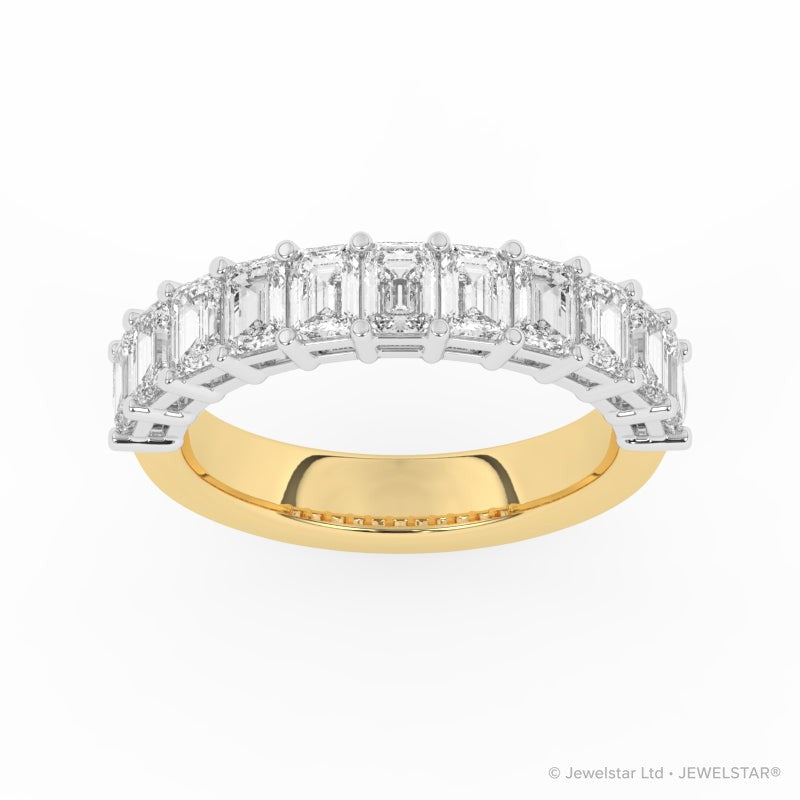 R-88520-AD-Y  2.00ct Lab Diamond Eleven Stone Half Eternity Ring