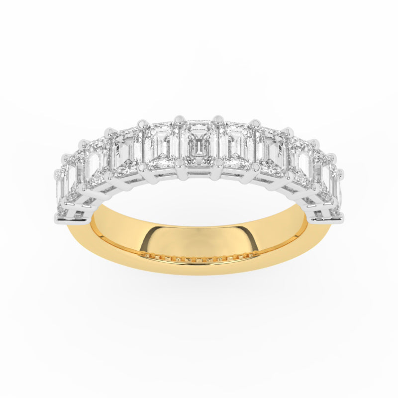 R-88520-AD-Y  2.00ct Lab Diamond Eleven Stone Half Eternity Ring