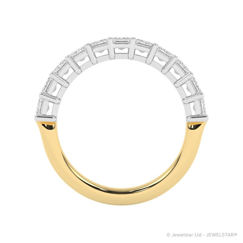 R-88520-AD-Y  2.00ct Lab Diamond Eleven Stone Half Eternity Ring