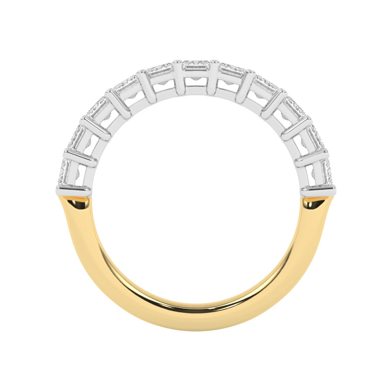 R-88520-AD-Y  2.00ct Lab Diamond Eleven Stone Half Eternity Ring