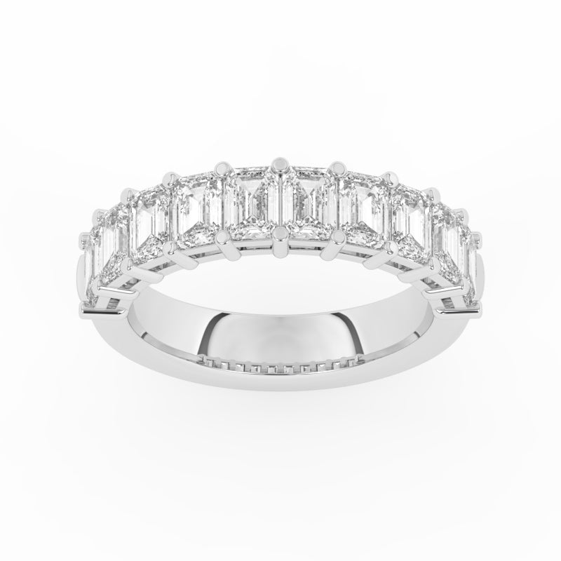 R-88525-AD-W  2.50ct Lab Diamond Eleven Stone Half Eternity Ring