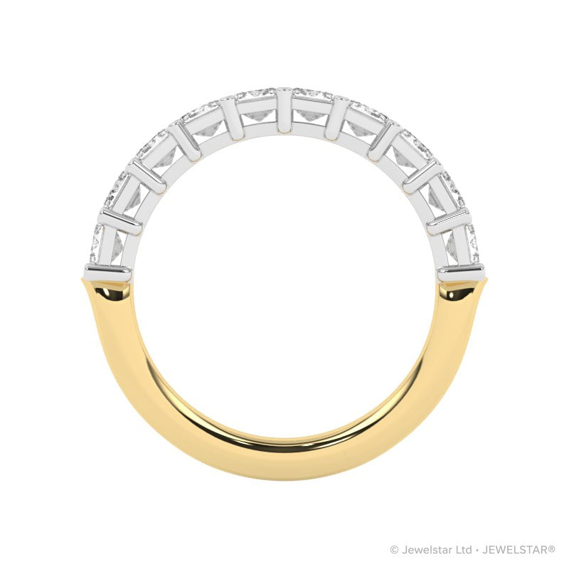 R-88525-AD-Y  2.50ct Lab Diamond Eleven Stone Half Eternity Ring