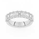 R-88530-AD-W  3.00ct Lab Diamond Ten Stone Half Eternity Ring (EGL Report Included)