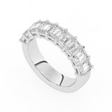 R-88530-AD-W  3.00ct Lab Diamond Ten Stone Half Eternity Ring (EGL Report Included)