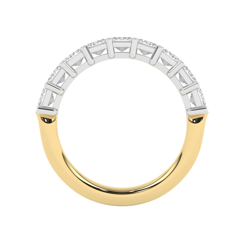 R-88530-AD-Y  3.00ct Lab Diamond Ten Stone Half Eternity Ring
