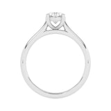 R-89100-AD-W  1.00ct D/VS2 Oval Cut Lab Diamond Solitaire Ring (IGI Report Included)