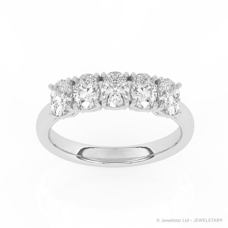 R-89165-AD-W  1.65ct Lab Diamond Five Stone Ring