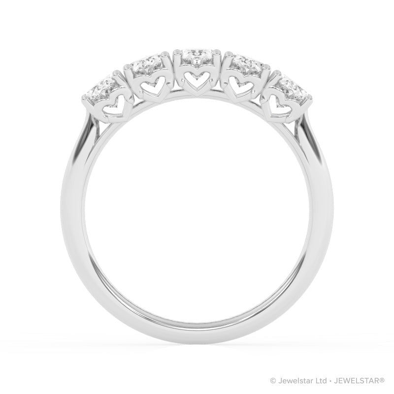R-89165-AD-W  1.65ct Lab Diamond Five Stone Ring