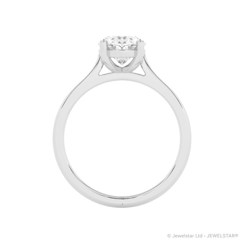 R-89200-AD-W  2.00ct D/VS2 Oval Cut Lab Diamond Solitaire Ring (IGI Report Included)