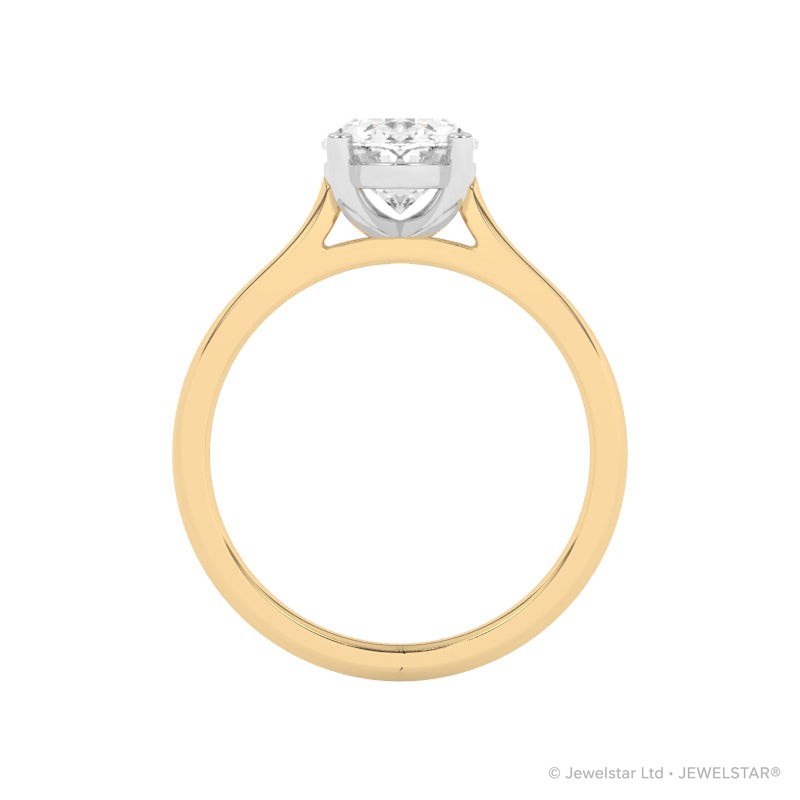 R-89200-AD-Y  2.00ct D/VS2 Oval Cut Lab Diamond Solitaire Ring (IGI Report Included)