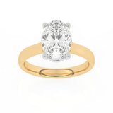 R-89300-AD-Y  3.00ct D/VS2 Oval Cut Lab Diamond Solitaire Ring (IGI Report Included)
