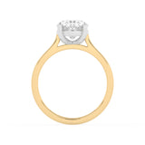 R-89300-AD-Y  3.00ct D/VS2 Oval Cut Lab Diamond Solitaire Ring (IGI Report Included)