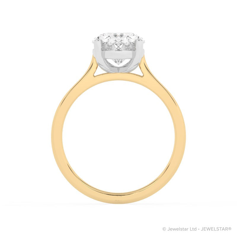 R-89300-AD-Y  3.00ct D/VS2 Oval Cut Lab Diamond Solitaire Ring (IGI Report Included)