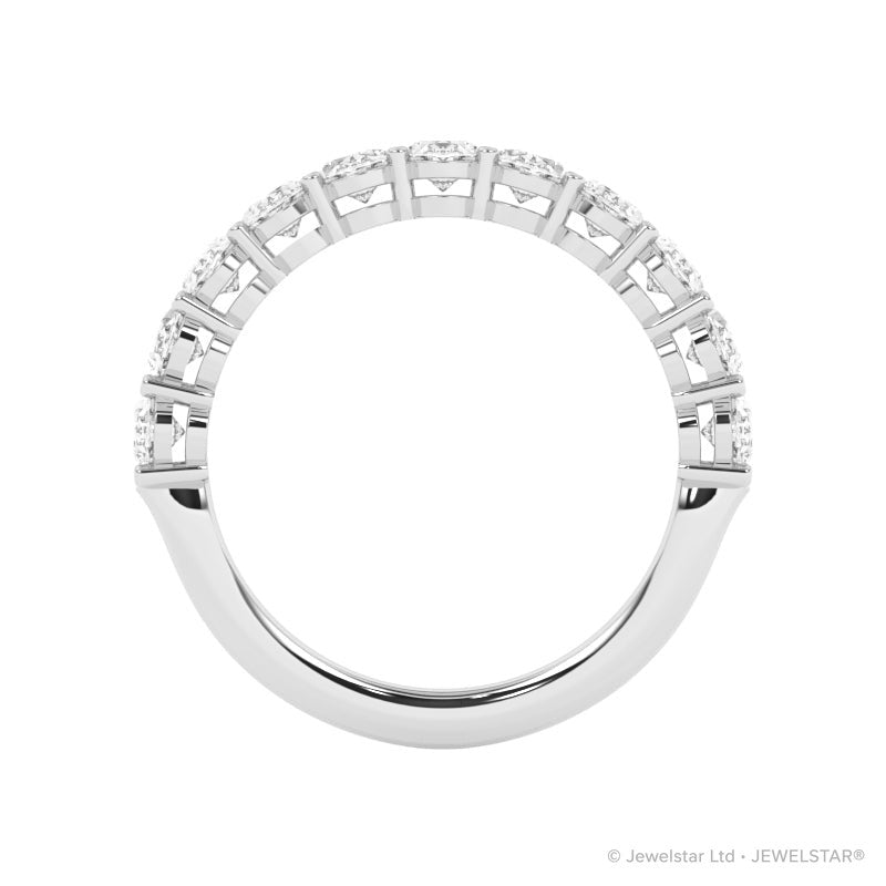 R-89515-AD-W  1.50ct Lab Diamond Eleven Stone Half Eternity Ring