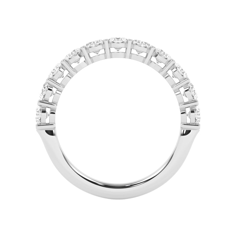 R-89515-AD-W  1.50ct Lab Diamond Eleven Stone Half Eternity Ring