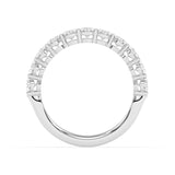 R-89515-AD-W  1.50ct Lab Diamond Eleven Stone Half Eternity Ring (EGL Report Included)