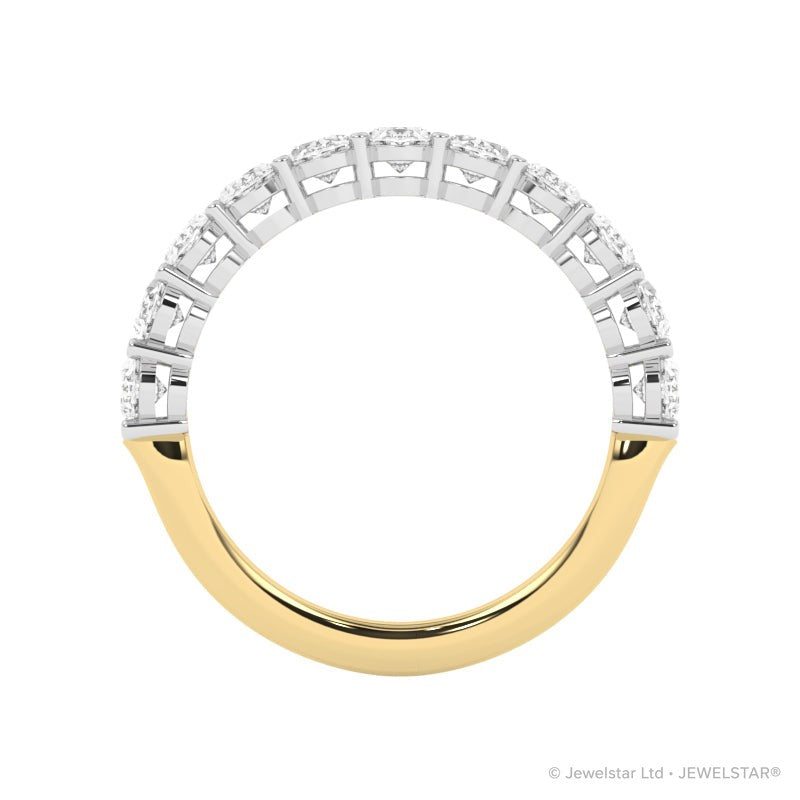 R-89515-AD-Y  1.50ct Lab Diamond Eleven Stone Half Eternity Ring