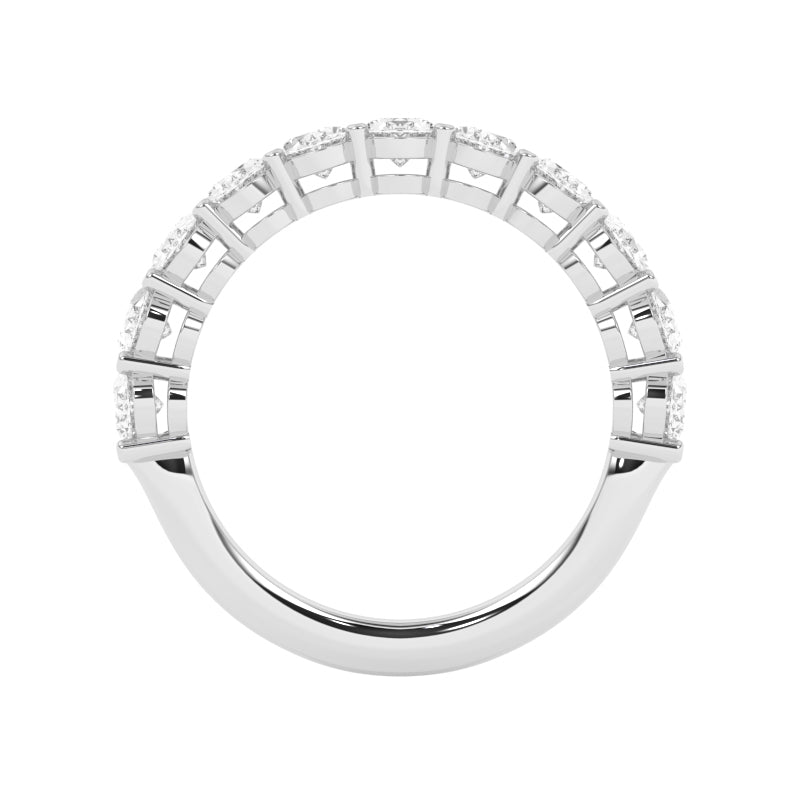 R-89520-AD-W  2.00ct Lab Diamond Eleven Stone Half Eternity Ring