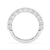 R-89520-AD-W  2.00ct Lab Diamond Eleven Stone Half Eternity Ring (EGL Report Included)