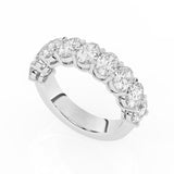 R-89530-AD-W  3.00ct Lab Diamond Nine Stone Half Eternity Ring (EGL Report Included)