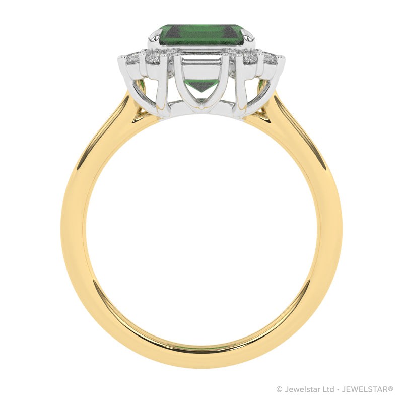 R-89800-EM-Y  Diamond & Emerald Dress Ring
