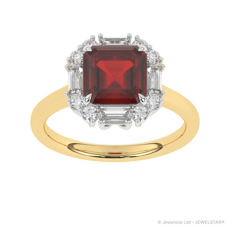 R-89800-RU-Y  Diamond & Ruby Dress Ring