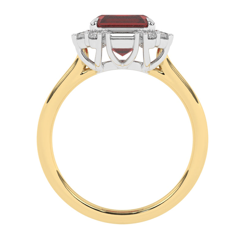 R-89800-RU-Y  Diamond & Ruby Dress Ring