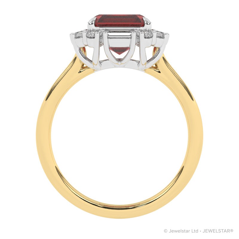 R-89800-RU-Y  Diamond & Ruby Dress Ring