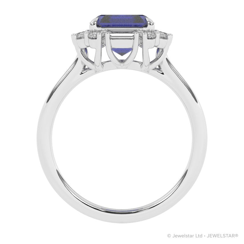 R-89800-SA-W  Diamond & Sapphire Dress Ring