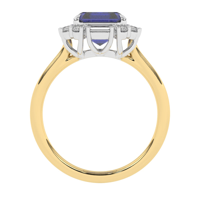 R-89800-SA-Y  Diamond & Sapphire Dress Ring