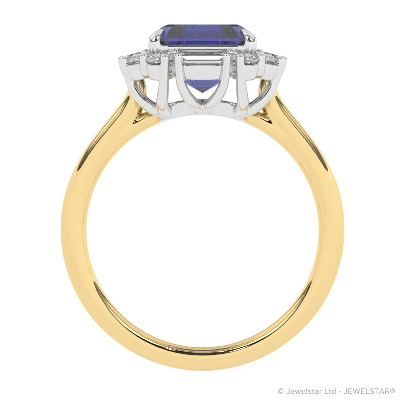 R-89800-SA-Y  Diamond & Sapphire Dress Ring