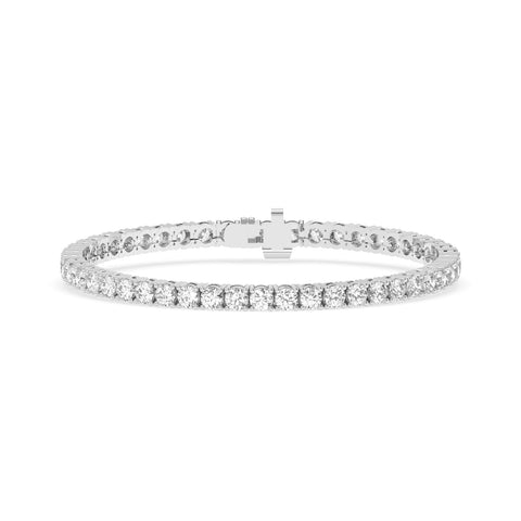 B-82700-AD-W  7.00ct F/VS Lab Diamond Tennis Bracelet (EGL Report Included)