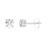 E-81050-AD-W  0.50ct F/VS Brilliant Cut Lab Diamond Single Stone Earrings (EGL Report Included)