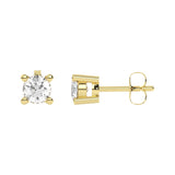 E-81100-AD-Y  1.00ct F/VS Brilliant Cut Lab Diamond Single Stone Earrings (EGL Report Included)